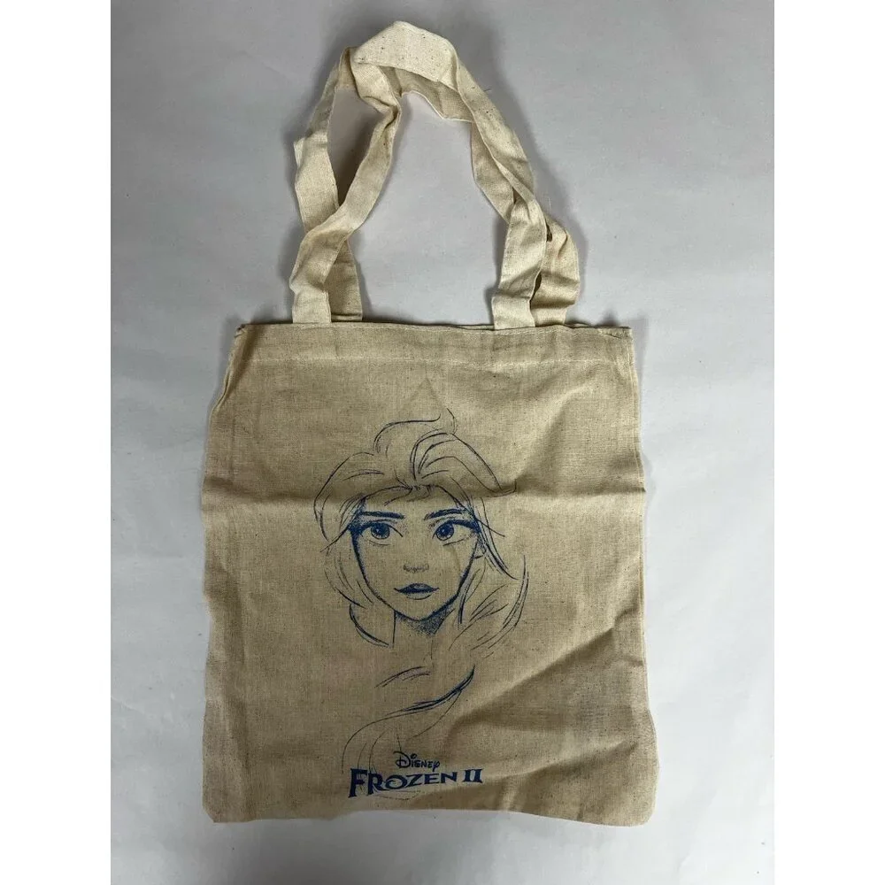 Zara Disney Frozen Elsa Small Cotton Tote Bag Kids New